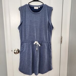 Mia & Tess Navy Heathered Summer Dress Size M, new with tags